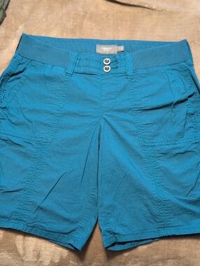 torrid Teal Pull-On Cotton-Blend Women’s Shorts Size 00 (10)